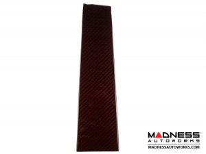 FIAT 500 Pillar Trim Set - Carbon Fiber - Red Candy - 6 pc set